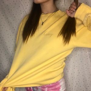 Yellow “honey” sweatshirt from Brandymelville